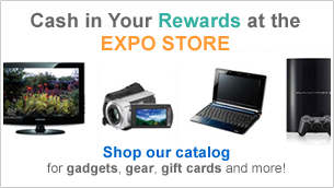 Cash in Your Rewards at the EXPO STORE